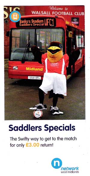 Swifty promoting football match bus travel
